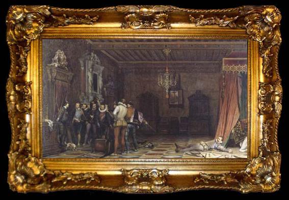 framed  Jean Auguste Dominique Ingres The Murder of the Duke of Guise (mk05), ta009-2
